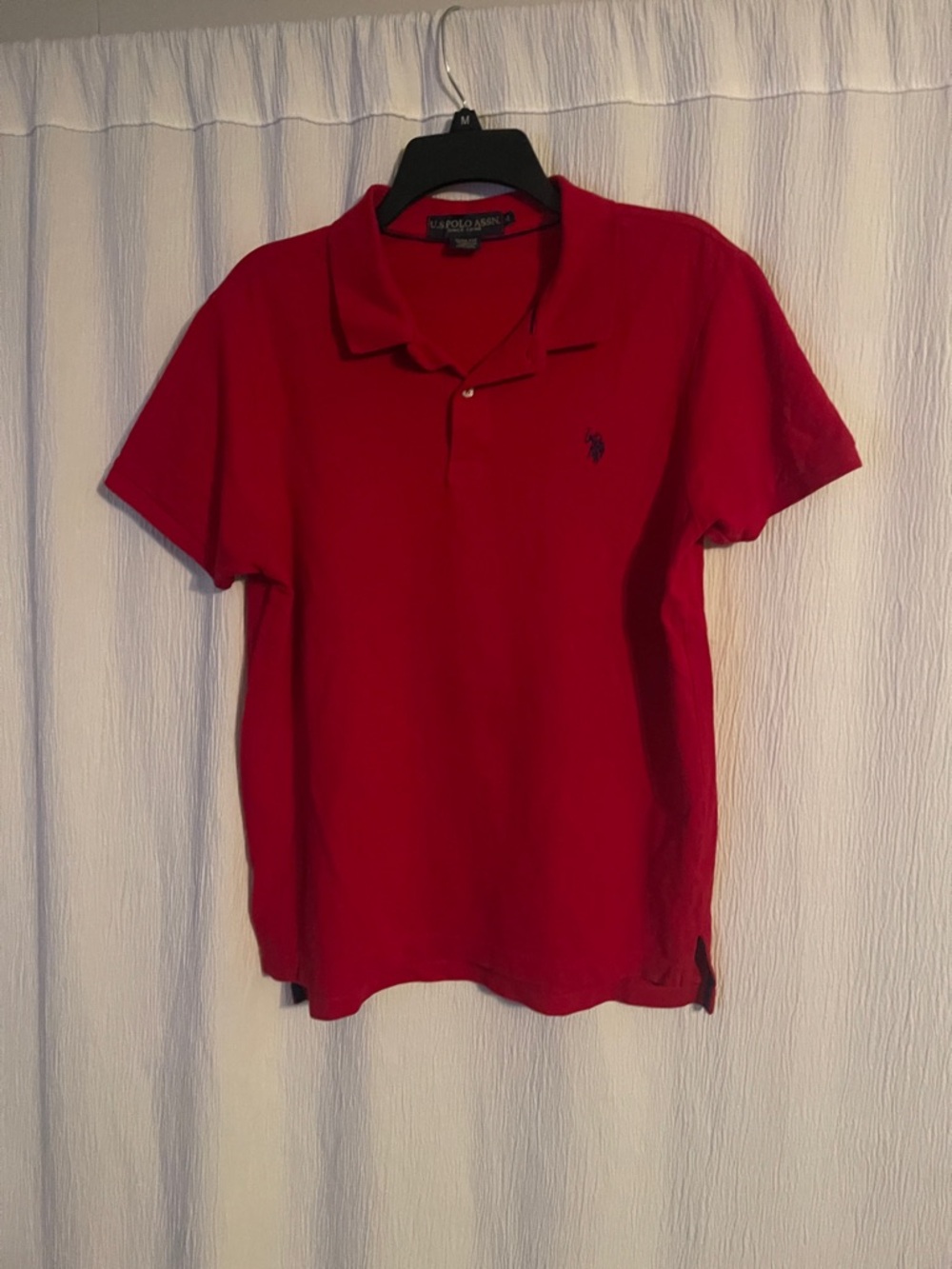 U.S. Polo Assn. Men's Bright Red Polo with Embroidered Logo
